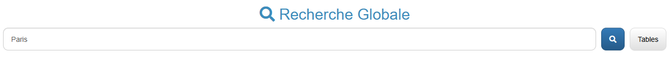 Barre de recherche