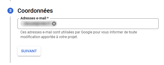 Coordonnées (Google)