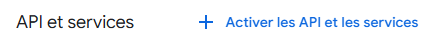 Activer API